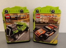 Retired 2011 LEGO Racers Rod Rider 8302 & Smokin Slickster 8304 NEW, Sealed