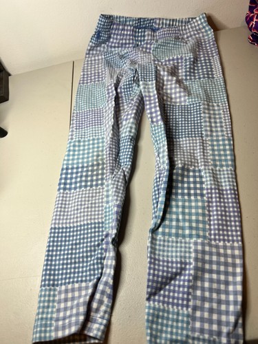 Polo Ralph Lauren Jersey Legging Baby Girl Small Multi Gingham Pony Logo Stretch - Picture 2 of 8