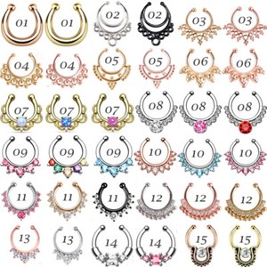 1PC-Fake-Clip-On-Nose-Hoop-Ring-Open-Ear-Septum-Body-Piercing-Jewelry-Faux-Hoop