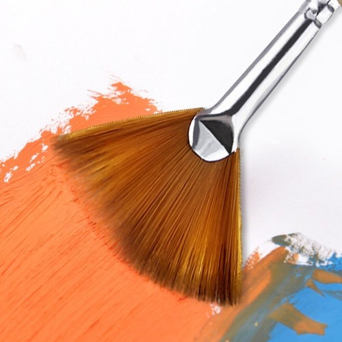5pcs Painting Tool Artist Fan Paint Brushes Art Supplies - Picture 9 of 11