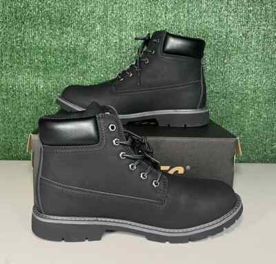 NEW Hi Tec Men's Reznor 6'' Black Soft Toe Work / Casual Boots, Size 9