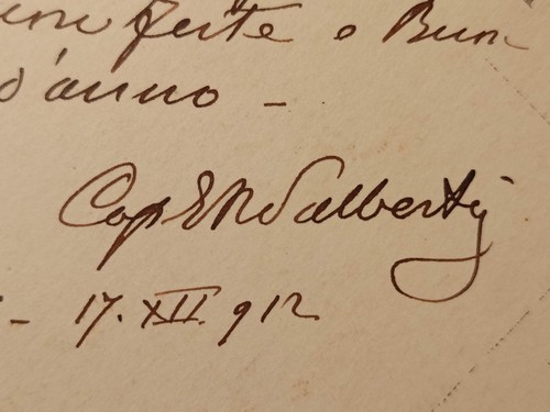 2 fotografie autografate Capitano Enrico D'Albertis Genova 1913 - Foto 13 di 14