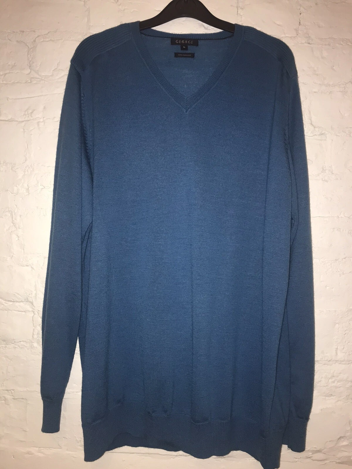 Teal Merino Wool sweater XL