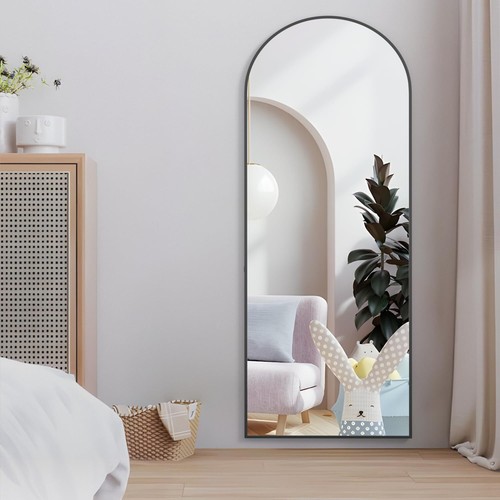 CASSILANDO Arched Full Length Mirror 162*53cm Arch Floor Mirror with Stand Large - Picture 3 of 34