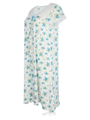 JEFFRICO Nightgowns For Women Short Sleeve Soft Sleepwear Comfy Nightshirts 806 - Imagen 35 de 36