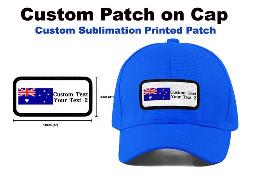 CUSTOM Your Business, Sports, Teams LOGO in Sublimation Print Patch on Caps - 第 1/10 張圖片