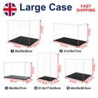 Large Acrylic Display Case Dustproof Box Perspex Clear Collectibles Model New
