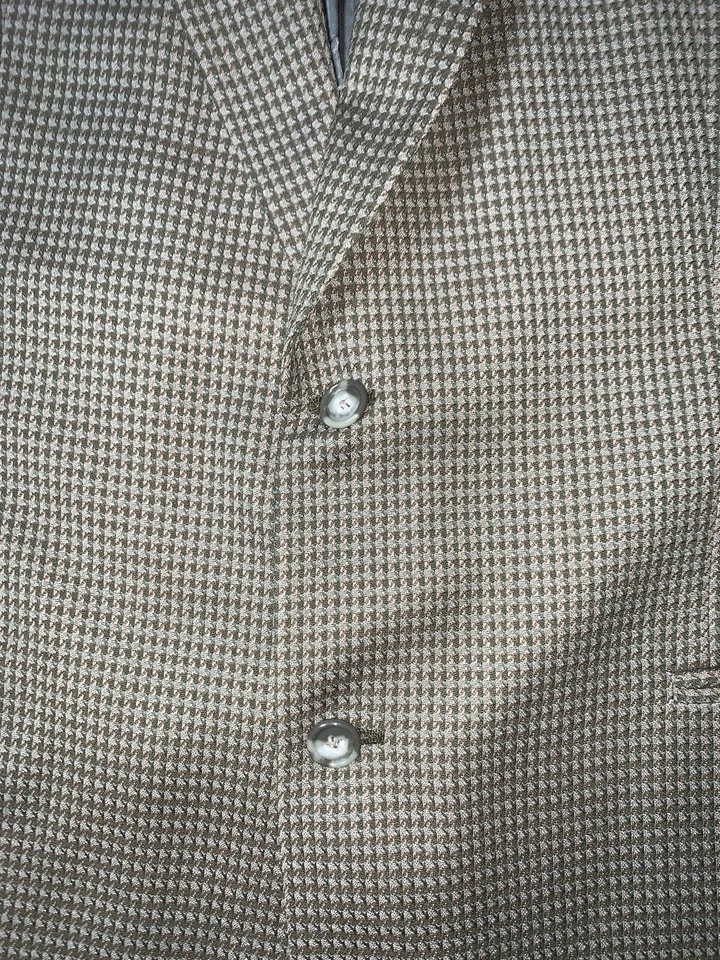 Usado - Chaqueta de traje de lana vintage Mani de un solo pecho para hombre (talla 41L) Foto 2 de 4
