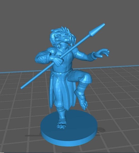 Dragonborn Monk Mini - DND - Pathfinder - Dungeons & Dragons - RPG - Tabletop - - Picture 4 of 9