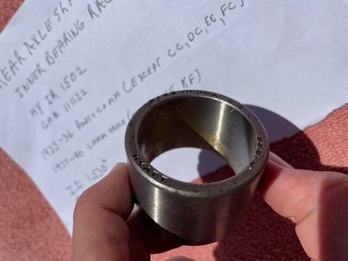 1933-1936 Chevrolet MASTER NOS Rear Axle Bearing Inner Race #IR1502 (#111122) - Picture 4 of 7