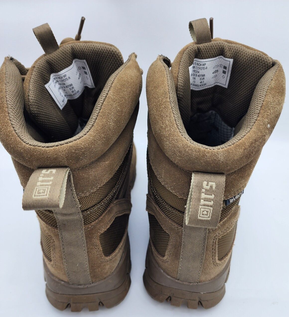 5.11 Tactical Boots Union 6 in Men's Size 14 Brown Dark