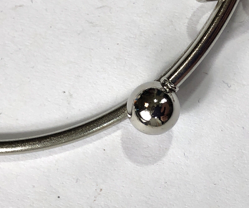 Semaki Metal Bracelet w Sterling Silver Charm 7.5" Length - NWT - Picture 7 of 12