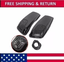 Hard Saddlebag Lids Speaker Cutouts For Harley Touring Road King Glide 2014-2024