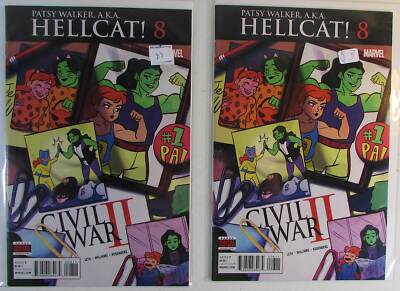 2016 Patsy Walker, A.K.A. Hellcat! Lot of 2 #8 x2 Marvel Comic Books | eBay
