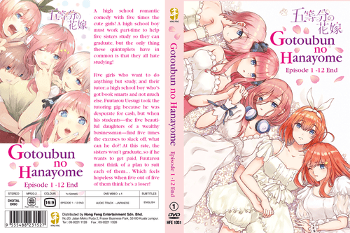 ANIME GOTOUBUN NO HANAYOME Vol.1-12 End DVD ENGLISH SUBS REGION ALL + FREE ANIME - Foto 3 di 3