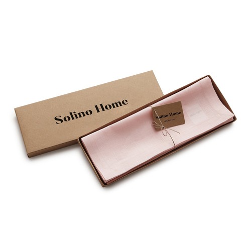 Solino Home 100% Pure Linen Placemats Cloth 14 x 19" for Summer Dining- Fete - Picture 34 of 165