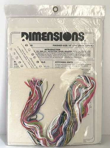 Dimensions Vintage 1983 Heart of Love Kreuzstich-Set Hochzeit 10 x 10 NEU OS - Bild 4 von 5