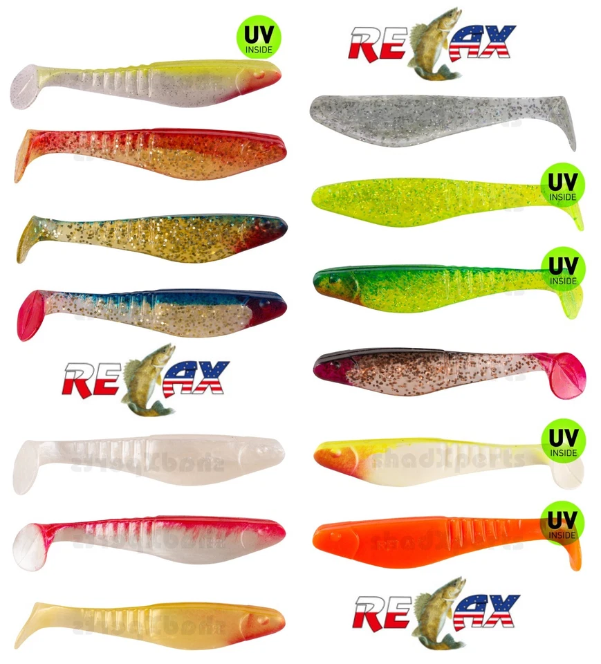 Sonderangebot RELAX Gummifische 10 - 13cm Hecht Zander Meeres angeln Gummiköder - Bild 2 von 4