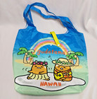 GUDETAMA Hawaii Colorful Nylon Tote Bag reusable snap strap cute Ukelele