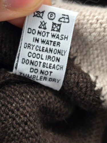 Berk by Ballantyne Cashmere Thick 4 Ply VNeck Argyle Sweater 54 2XL 3XL Scotland - Picture 18 of 19