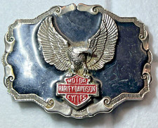 HARLEY DAVIDSON MOTOR CYCLES EAGLE SCHWERE GÜRTELSCHNALLE GÜRTELHALTER GETEILT WIE ABGEBILDET