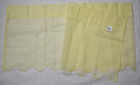 Voile Sheer Curtains / Emelia Sheer Yellow Valance / One Piece / 60"W x 14"L