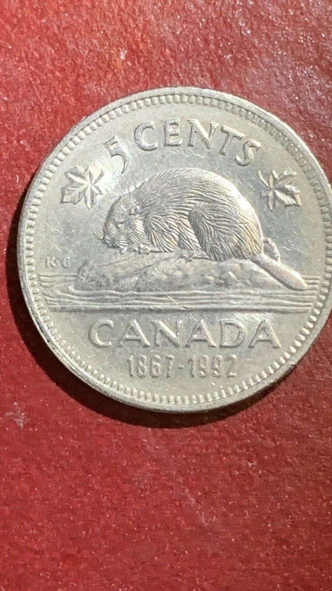 Canada 1867 - 1992 Canadian Nickel 5c Beaver Five Cents 5 Cent