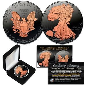 2019-BLACK-RUTHENIUM-1oz-999-Fine-Silver-American-Eagle-Coin-24K-ROSE-GOLD