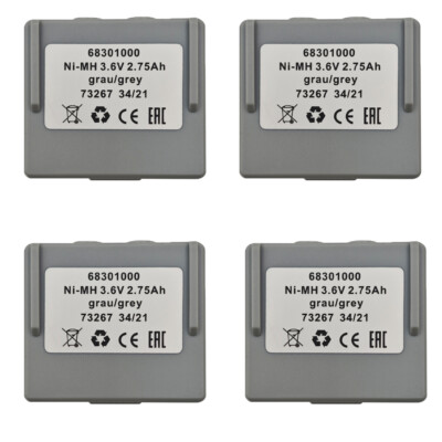 4PCS 68301000 2750mAh Remote Control Ni-MH Battery For Hetronic 68300900 3.6V