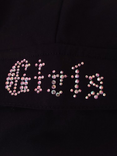 Stay Punk Girls Black Rhinestone Zip Pockets Mini Skirt - Picture 8 of 13