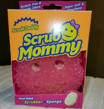 Scrub Mommy Dual- Sided Scrubber and Sponge- Scratch Free, Odor Resistant- 1ct