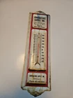 VINTAGE Metal CONTRACTORS SUPPLY, INC THERMOMETER SIGN GAS OIL Working Condition