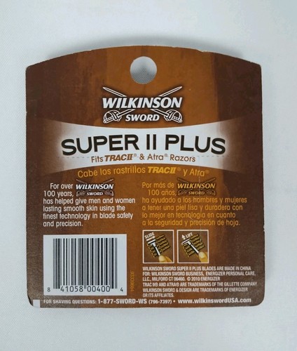 Recarga de cartucho Twin II Plus Blades Wilkinson Super 10. Para Trac II y Atra - Imagen 2 de 4
