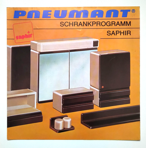 Programma armadio Pneumant Zaffiro RDT brochure pubblicitaria 1980