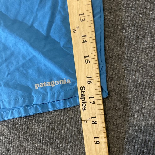 Patagonia Athletic Shorts Mens Med? Large? No Tag Liner Cut Out Blue Drawstring - Picture 3 of 17