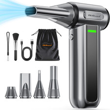 Compressed Air Duster, 180000RPM Air Blower for Cleaning Grey
