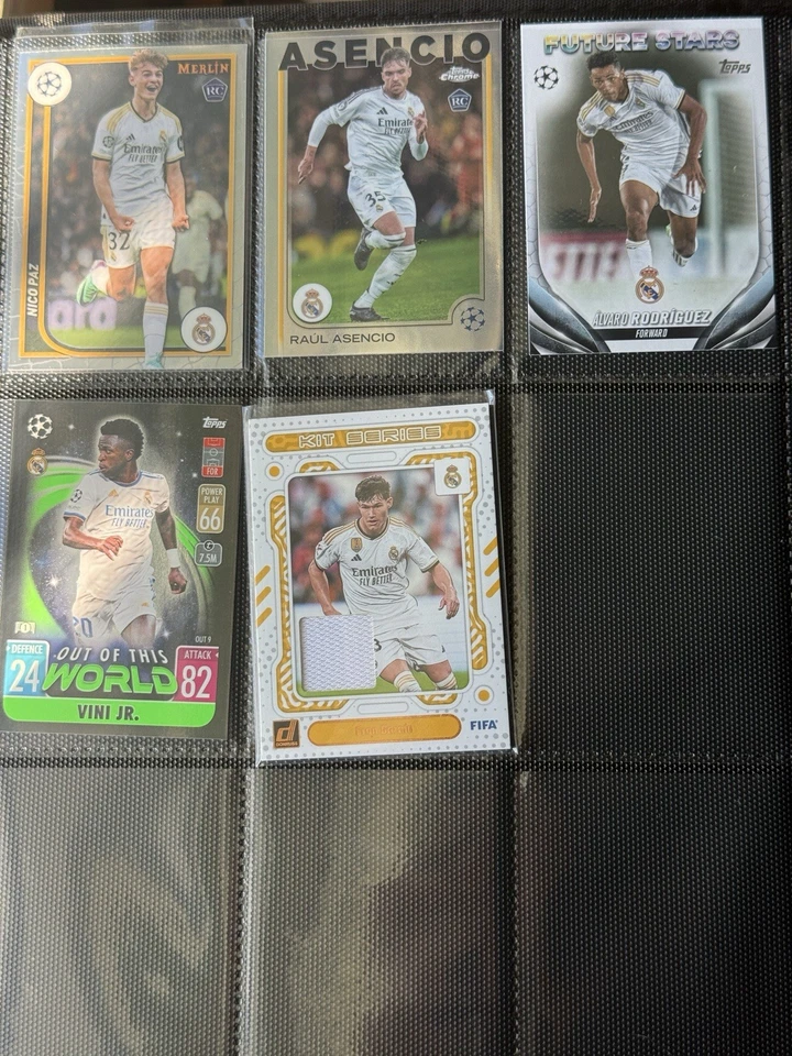 Lote 32 tarjetas de fútbol/fútbol del Real Madrid Foto 4 de 4