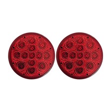 Amberred 2.5 Round Led Clearance Side Marker Lights Kit 13 Led Diodes
