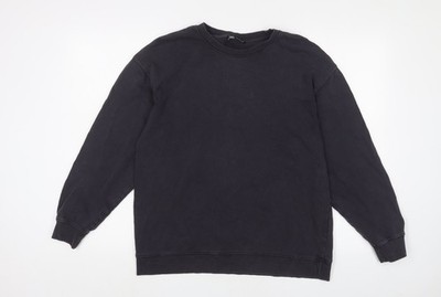 Zara Damen Pullover Sweatshirt blau Baumwolle Größe S Pulli