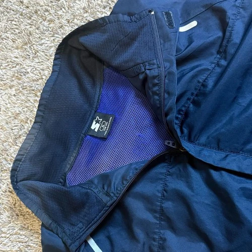 Starter Windbreaker Jacket Mens Blue Pockets Mock Neck Mesh ..., image 2