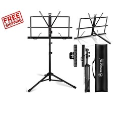 Portable Music Stand with Clip Holder - Ideal for Schools, Choirs  Orchestras