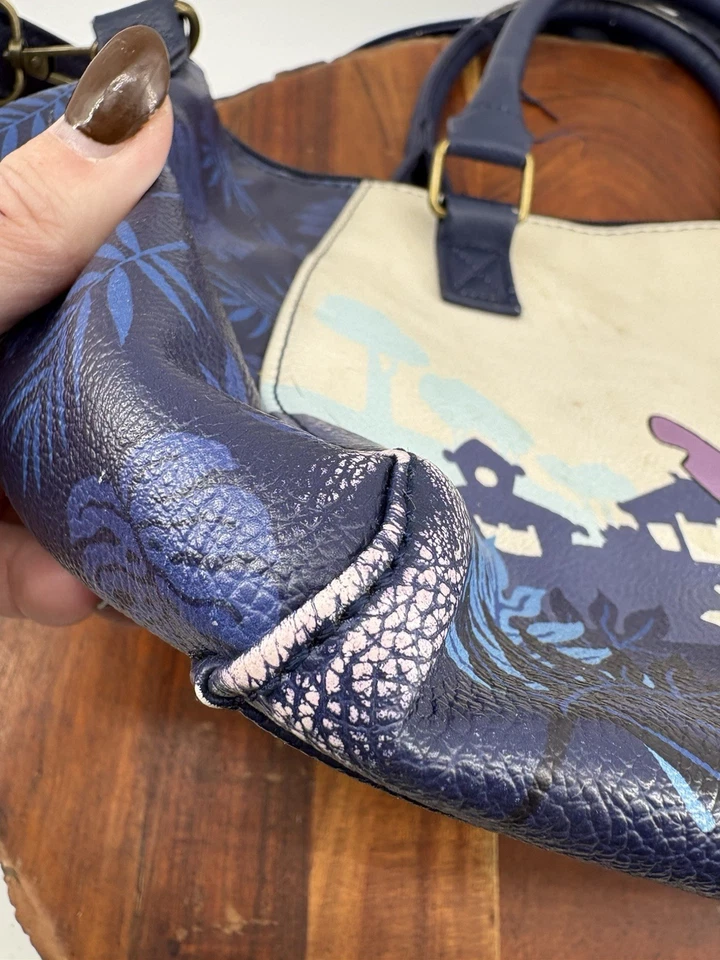 Loungefly Disney Lilo & Stitch Crossbody Satchel Bag Purse Blue Scrump Beach - Image 2 of 4