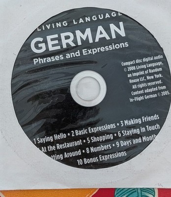 Living Language CD German Phrases and Expressions, Spoken in English and German