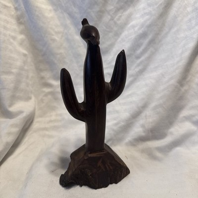 Crafted from dense, durable desert ironwood Cactus With Bird In Top 10 