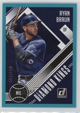 2018 Panini Donruss Diamond Kings Teal Border 64/199 Ryan Braun #16 0c4