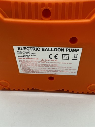 K-MART Electric Balloon Pump UK, Portable Dual Nozzle Balloon Inflator 220v-240v - Picture 4 of 4