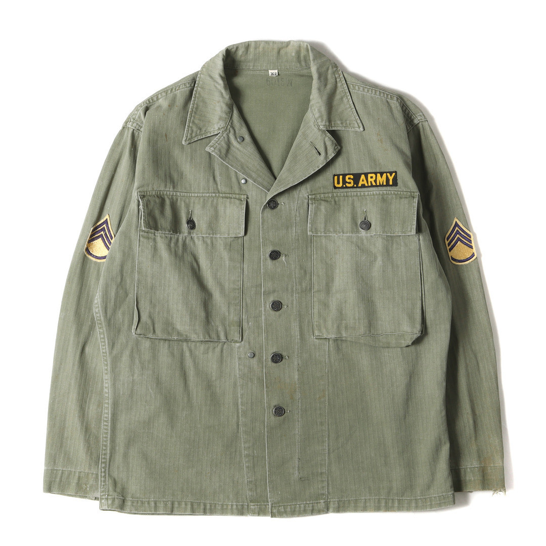 40s U.S. Army M-43 HBT 13 Star Button Herringbone Jacket 40s U.S. Army M-43 HBT 13 Star Button Herringbone Jacket