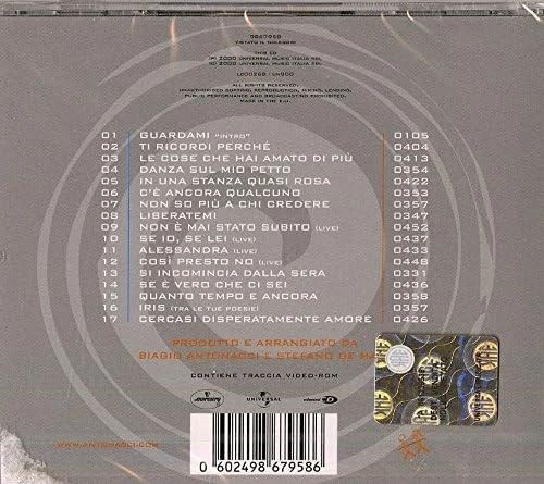 Biagio Antonacci Tra Le Mie Canzoni (CD) Album - Bild 2 von 2