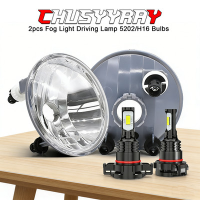 For Dodge Grand Caravan 2011-2019 Front Bumper LED Fog Light Driving Lamp w/Bulb