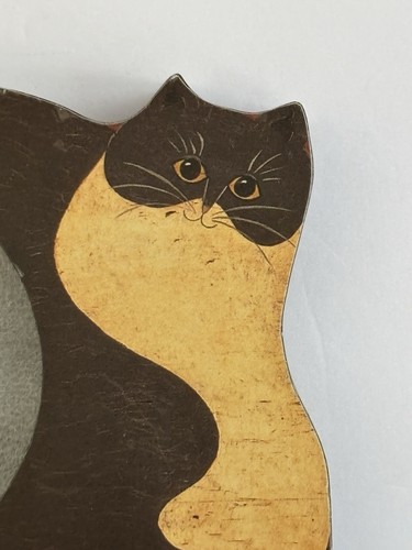 Fetco Warren Kimble Fat Cat Picture Frame Folk Art Cottagecore Shelf Table Decor - Picture 10 of 10